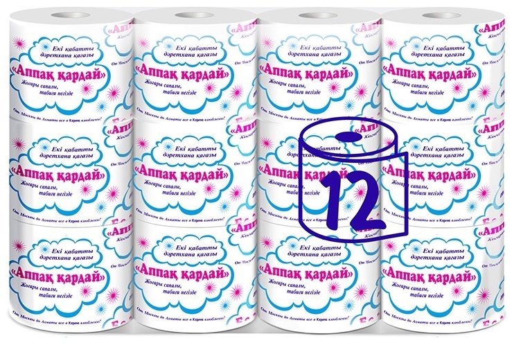 Туалетная бумага Белоснежка, 2-слойная, 12 рулонов, мягкая и прочная