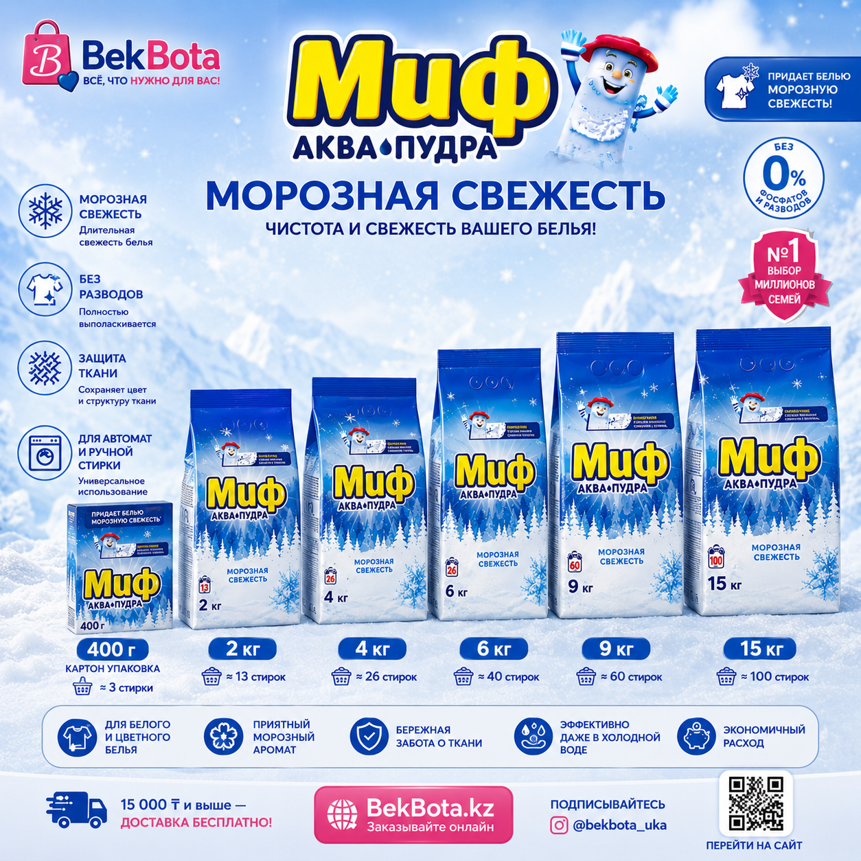 Стиральный порошок Миф