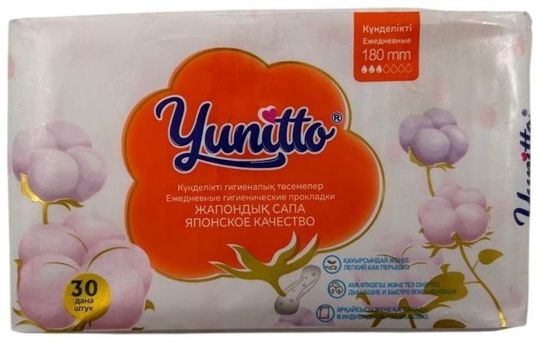Yunitto прокладки (ежедневные) Японское качество 30 шт-180 мм