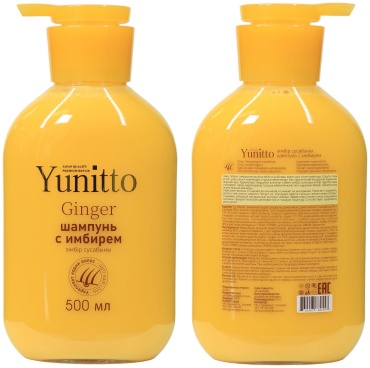 Шампунь с имбирем Yunitto 500 мл