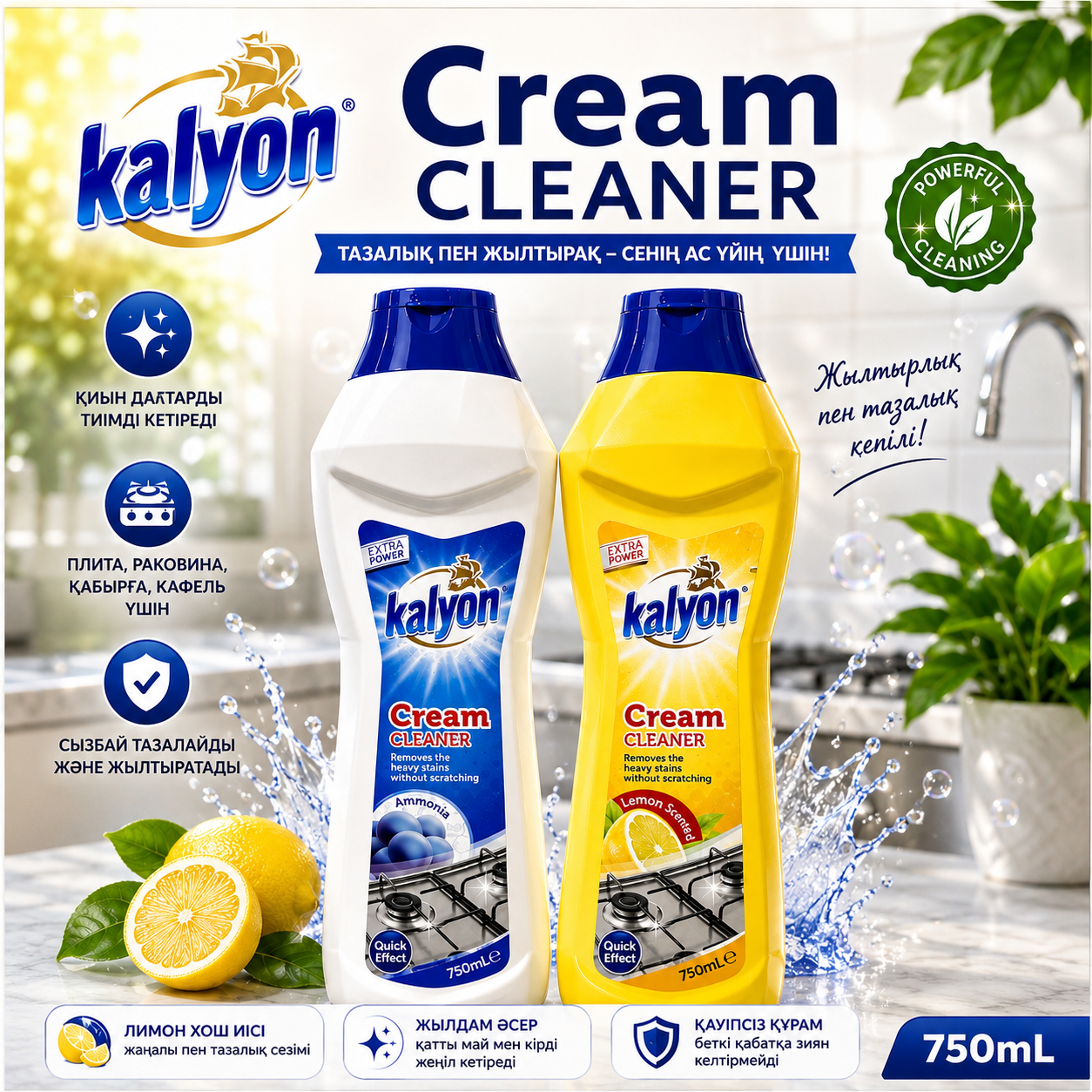Чистящее средство для кухни KALYON, 750 мл
